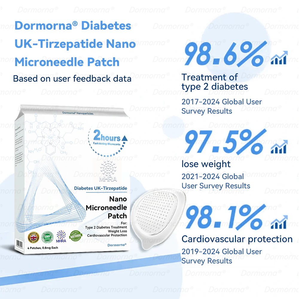 【Official Shop】🎗🎗𝐃𝐨𝐫𝐦𝐨𝐫𝐧𝐚® 𝐓𝐢𝐫𝐳𝐞𝐩𝐚𝐭𝐢𝐝𝐞 𝐍𝐚𝐧𝐨 𝐌𝐢𝐜𝐫𝐨𝐧𝐞𝐞𝐝𝐥𝐞 𝐏𝐚𝐭𝐜𝐡 (Zero Pain, Lose 20 Pounds Fast | Lower Blood Sugar 90%)